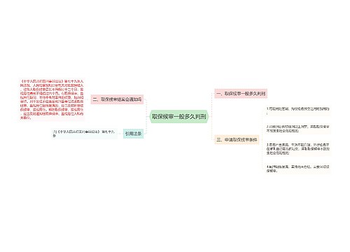 取保候审一般多久判刑