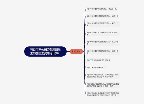 可口可乐公司劳务派遣员工的加班工资如何计算？