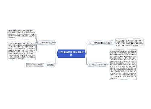 不知情运毒量刑标准是怎样