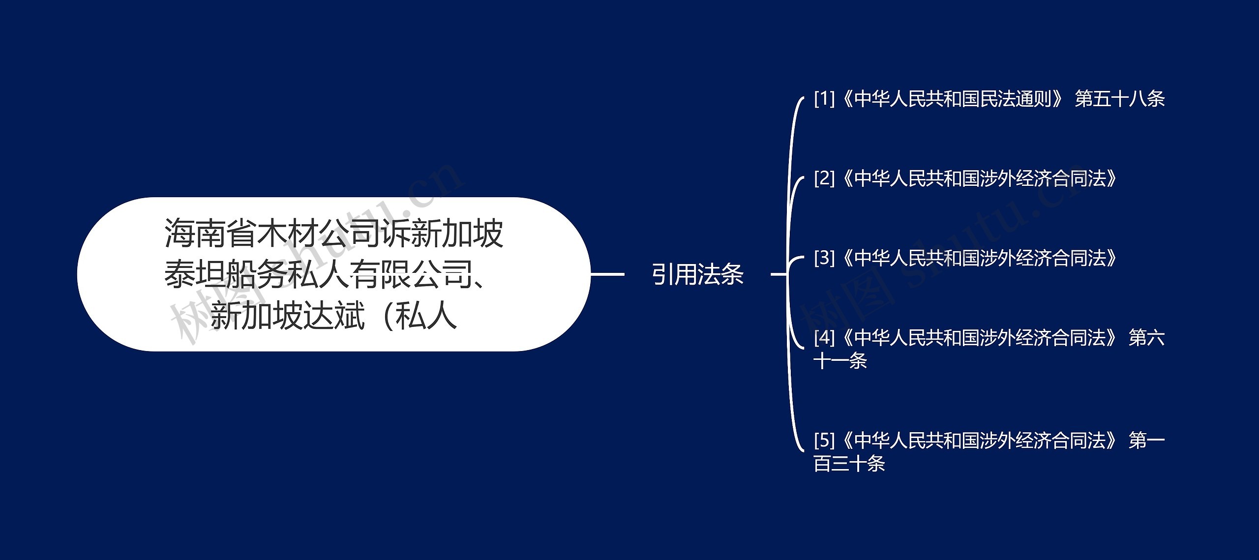 海南省木材公司诉新加坡泰坦船务私人有限公司、新加坡达斌（私人思维导图