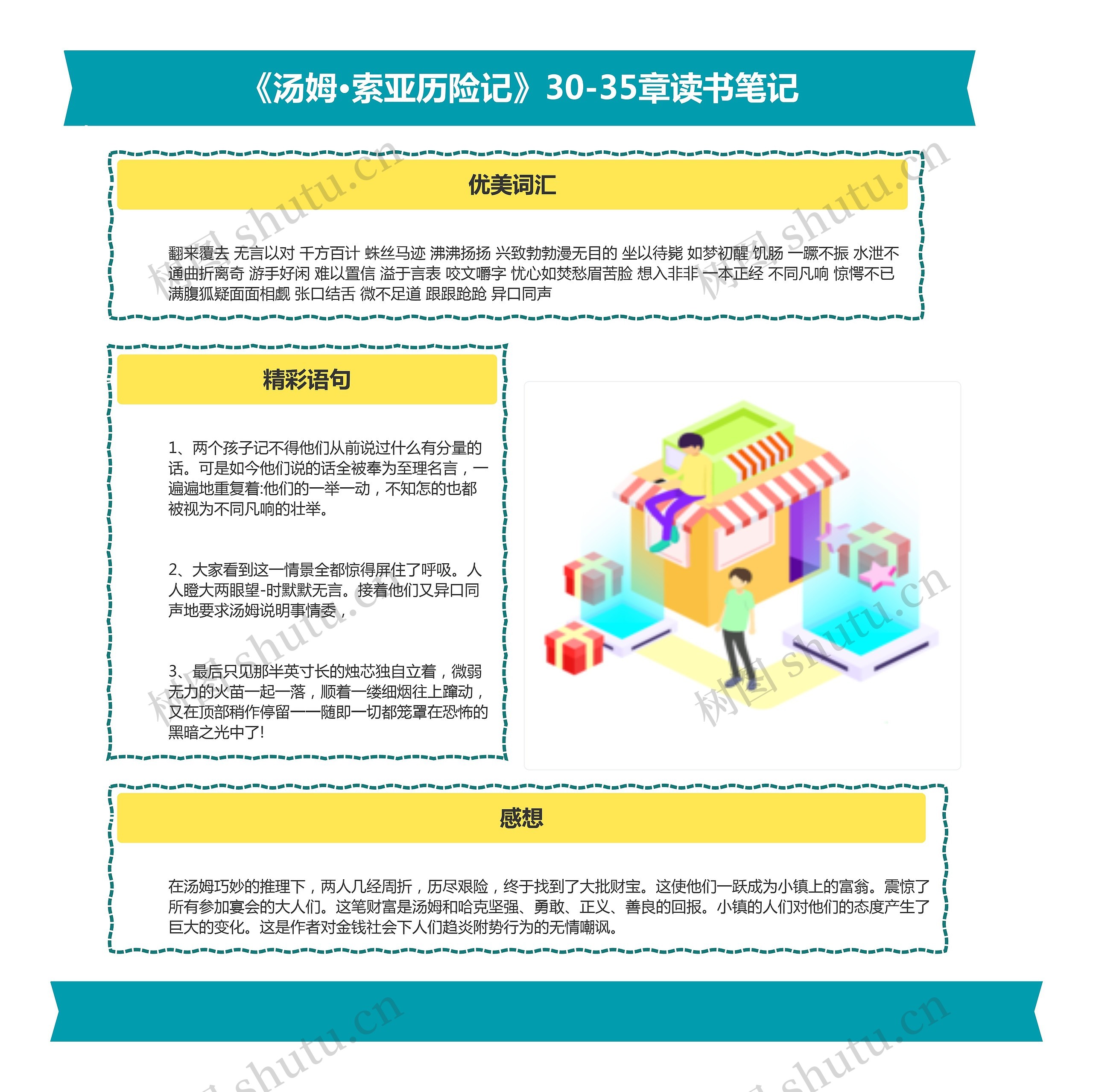 《汤姆·索亚历险记》30-35章读书笔记