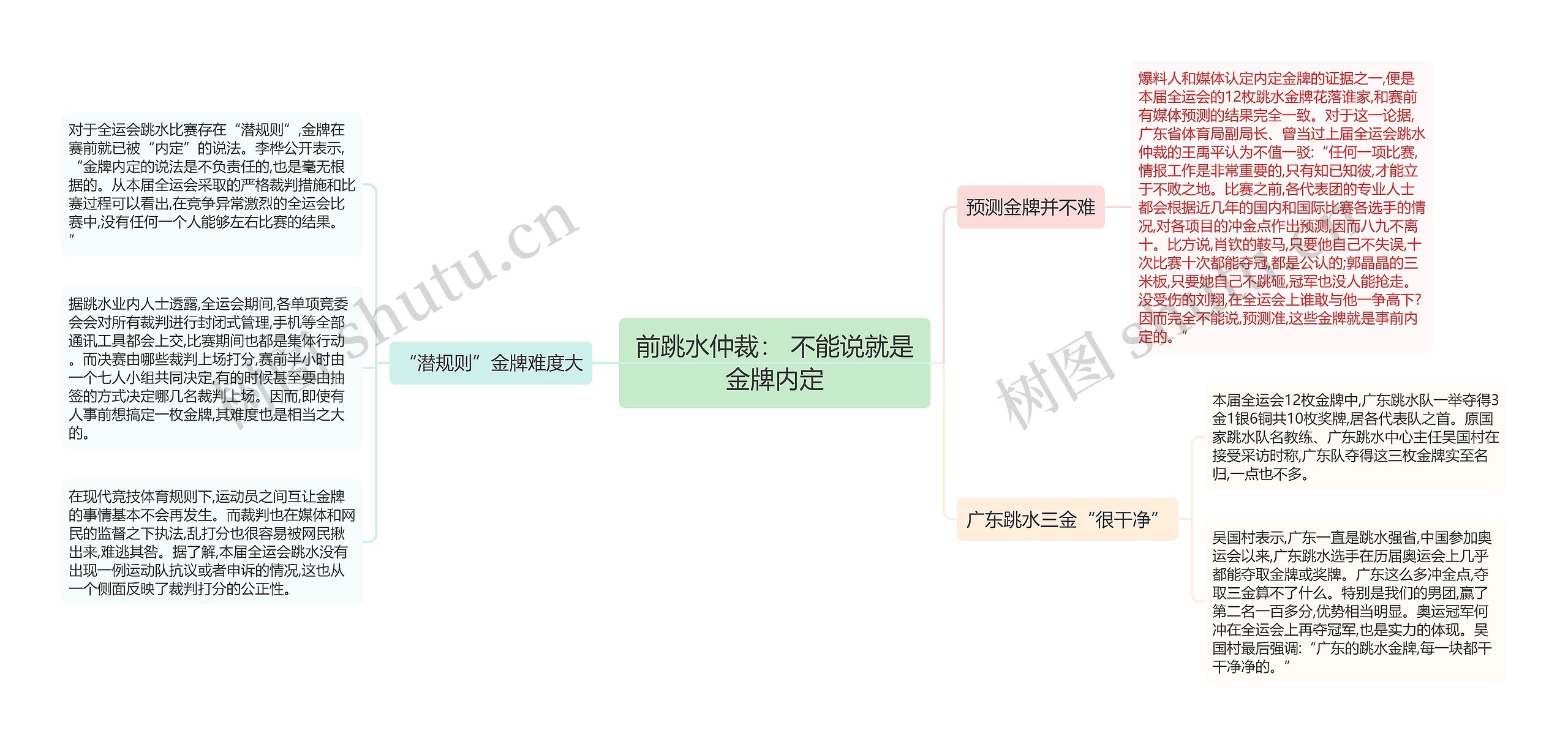 前跳水仲裁： 不能说就是金牌内定思维导图