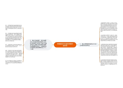 仲裁委员会在案件仲裁中的作用