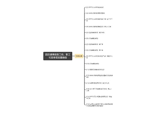 因交通事故致工伤，职工可否享受双重赔偿