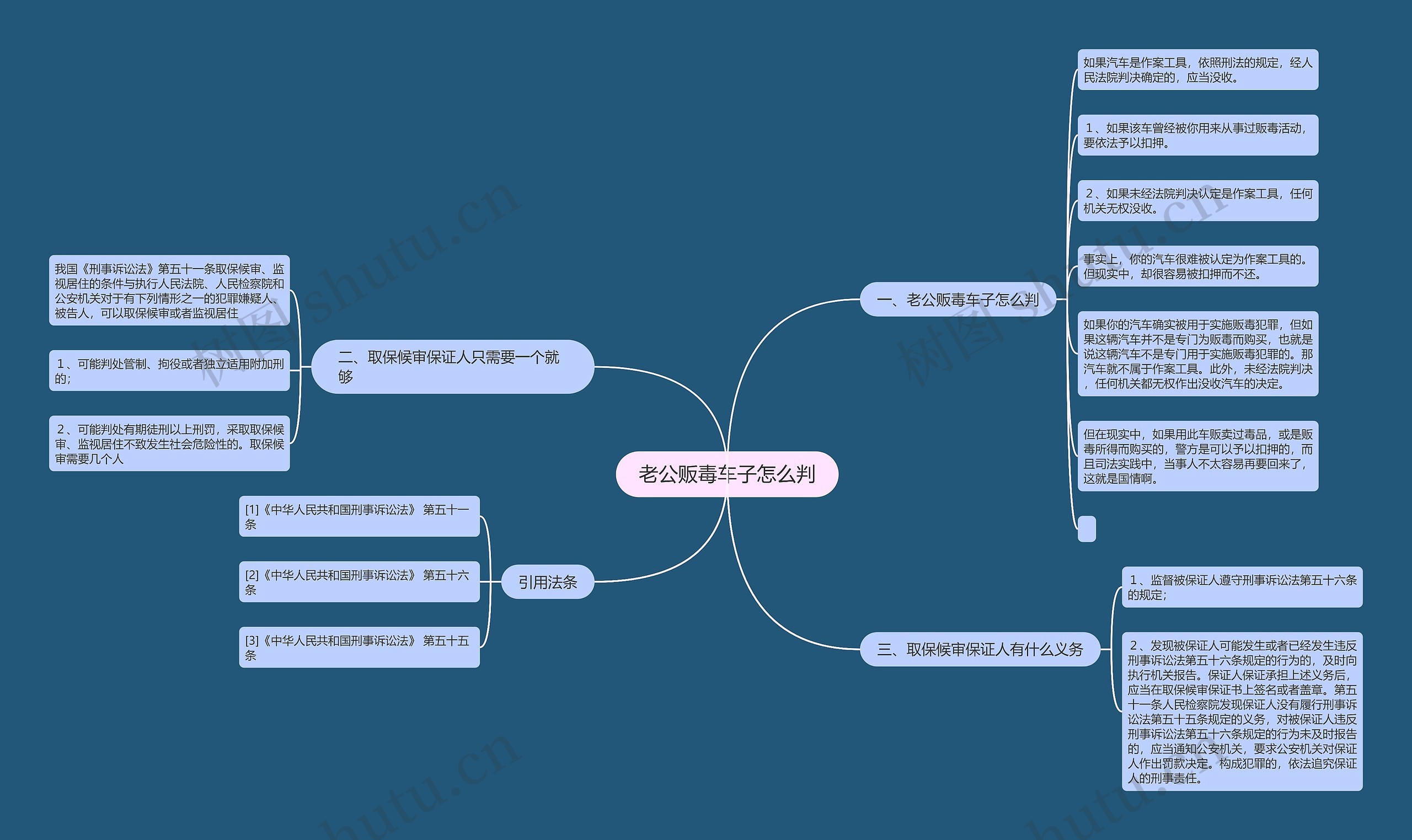 老公贩毒车子怎么判思维导图