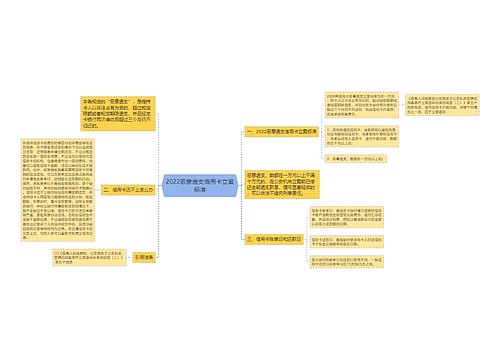 2022恶意透支信用卡立案标准