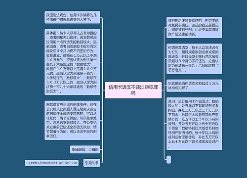 信用卡透支不还涉嫌犯罪吗