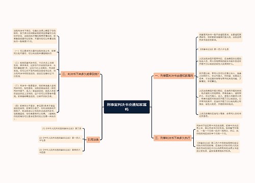 刑事案判决书会通知家属吗