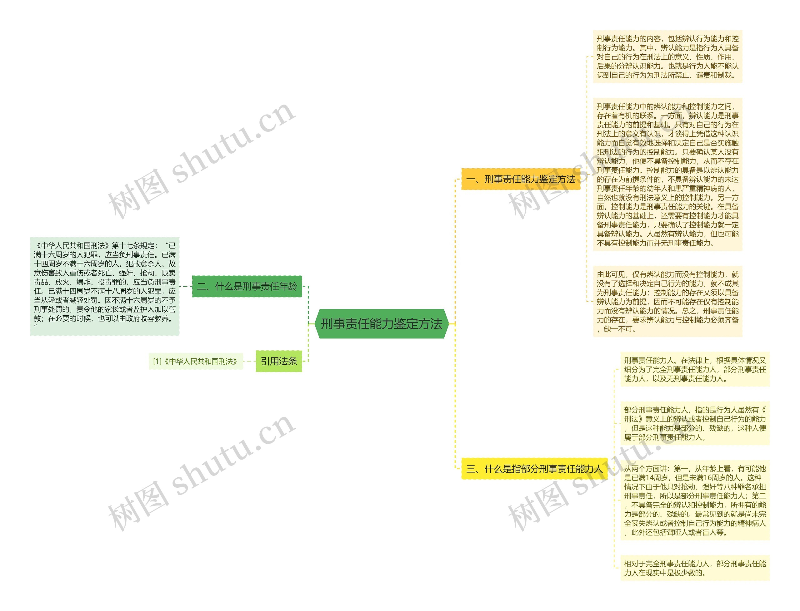 刑事责任能力鉴定方法思维导图