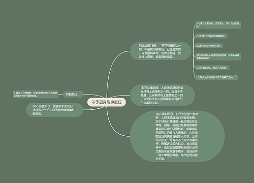 不予追究刑事责任