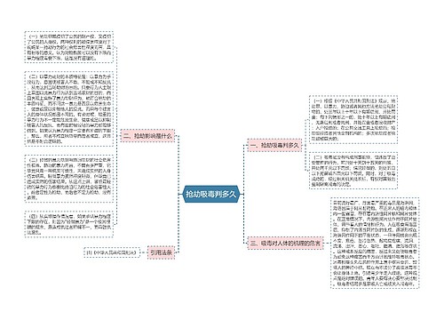 抢劫吸毒判多久