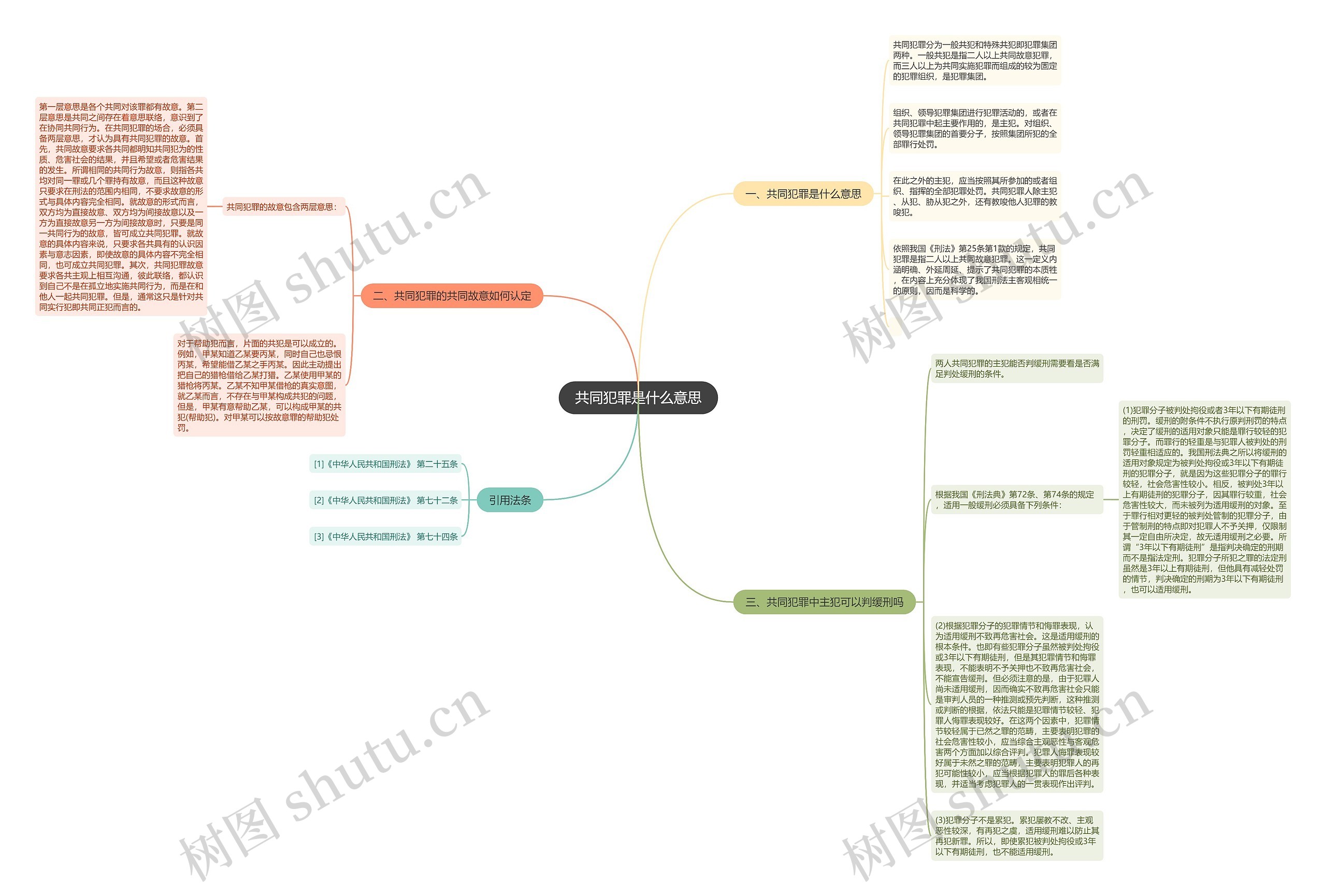 共同犯罪是什么意思思维导图