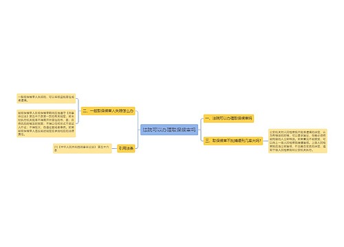 法院可以办理取保候审吗