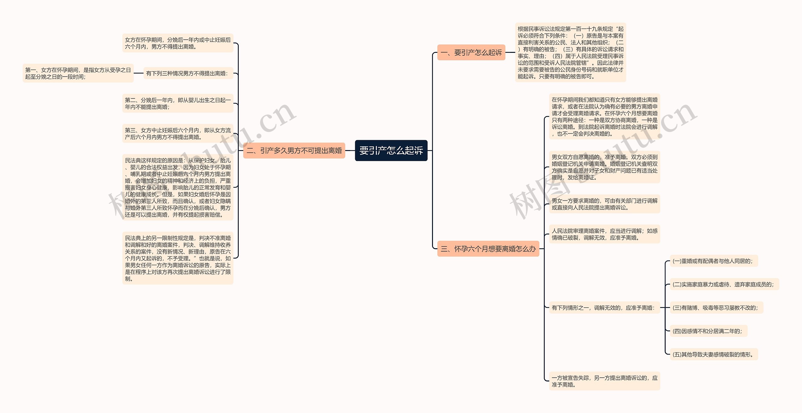 要引产怎么起诉思维导图