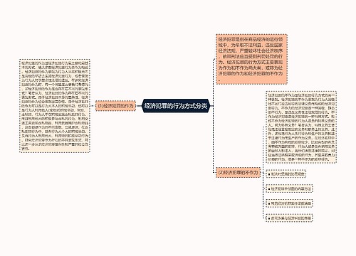 经济犯罪的行为方式分类