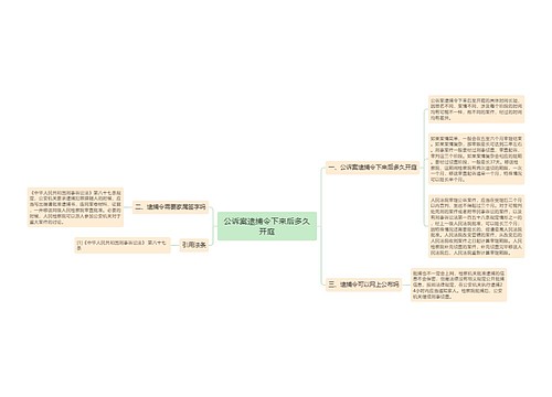 公诉案逮捕令下来后多久开庭