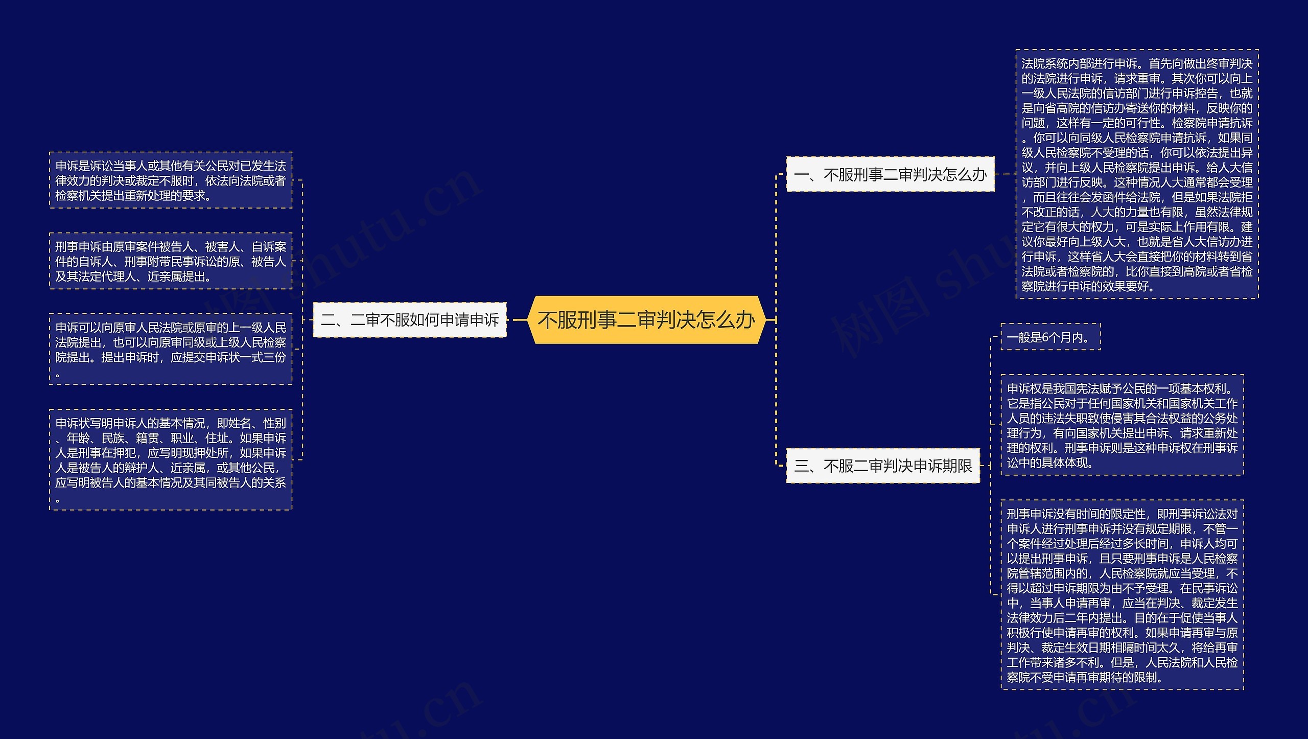 不服刑事二审判决怎么办思维导图