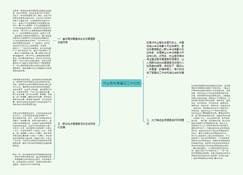 林业局体育建设工作总结