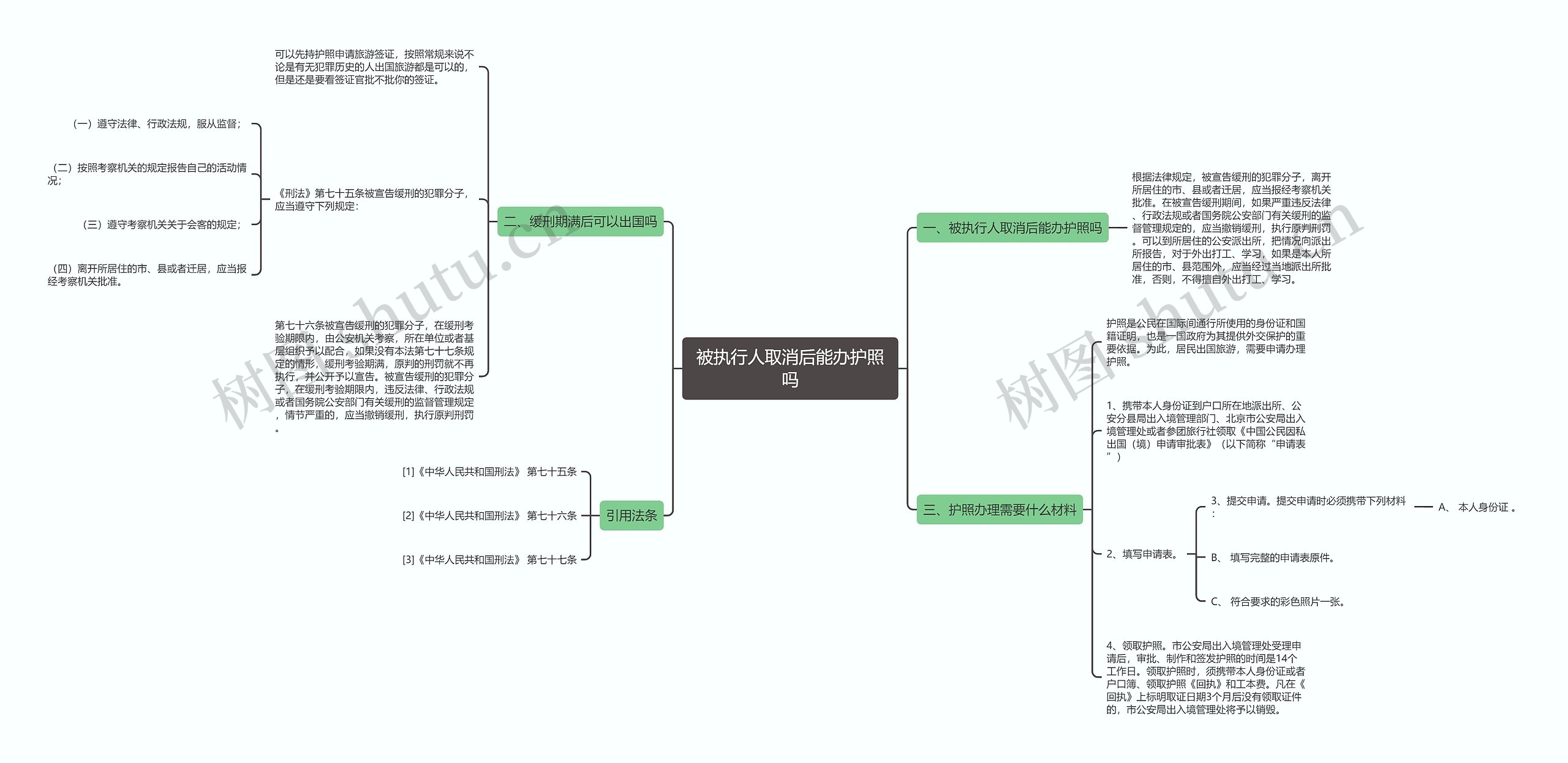被执行人取消后能办护照吗思维导图高清图 被执行人取消后能办护照吗思维导图