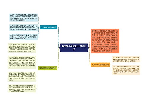 中国软件外包行业暗藏危机