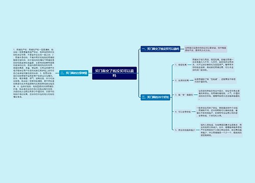 买门面交了钱没买可以退吗