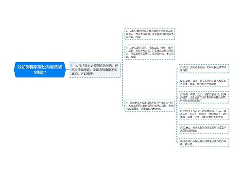 对妨碍民事诉讼有哪些强制规定