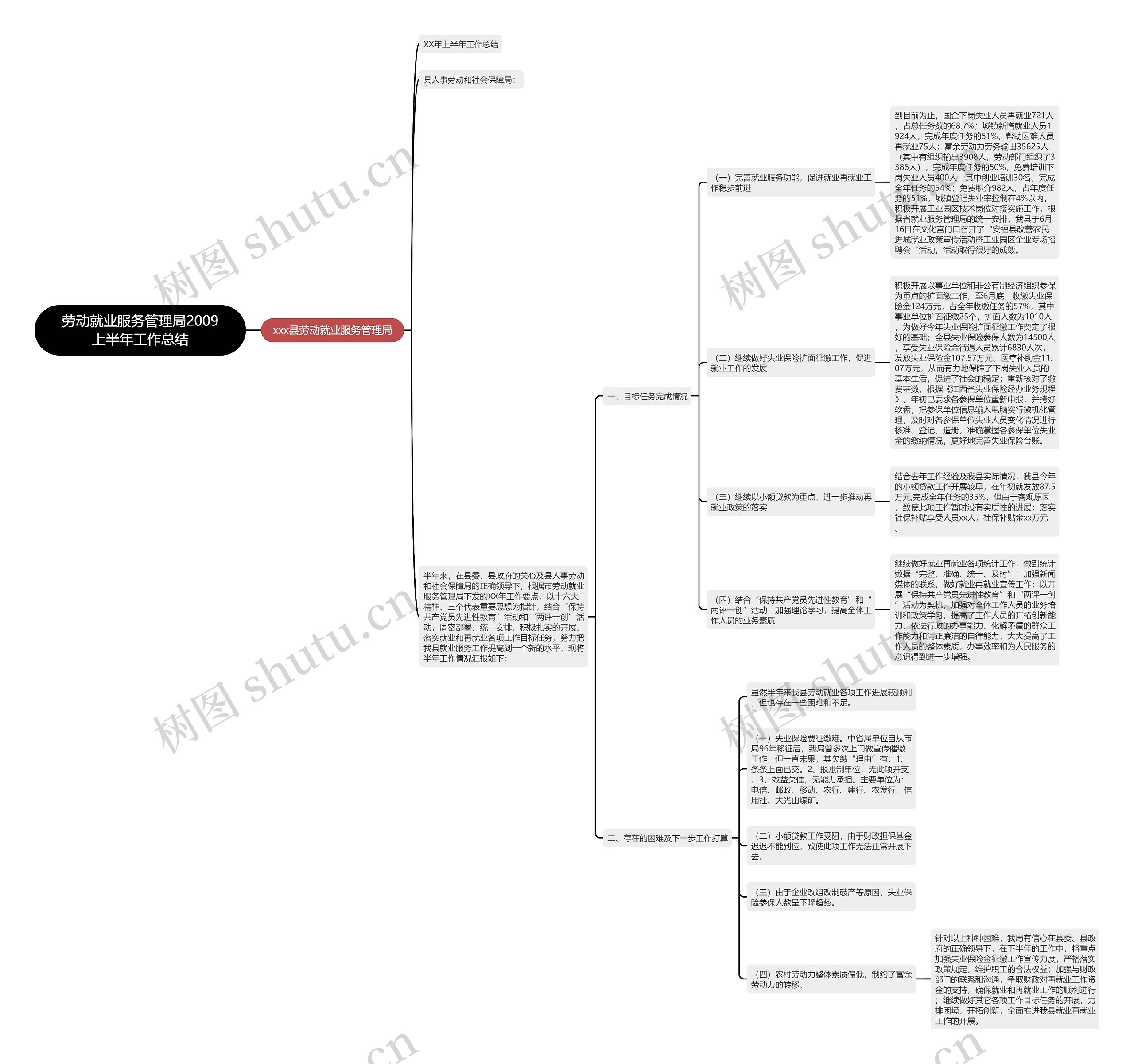 劳动就业服务管理局2009上半年工作总结