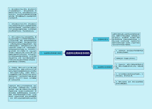 法庭辩论具体是怎样的