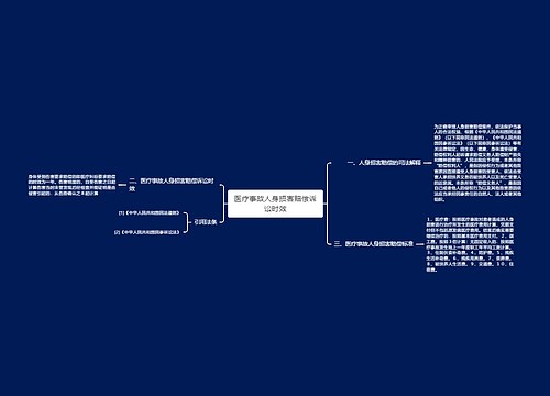 医疗事故人身损害赔偿诉讼时效