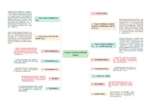 行政执行的特征与原则是怎样的