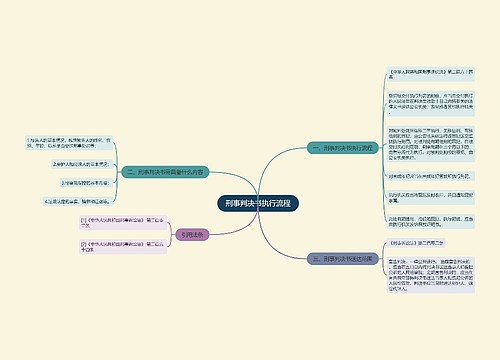 刑事判决书执行流程
