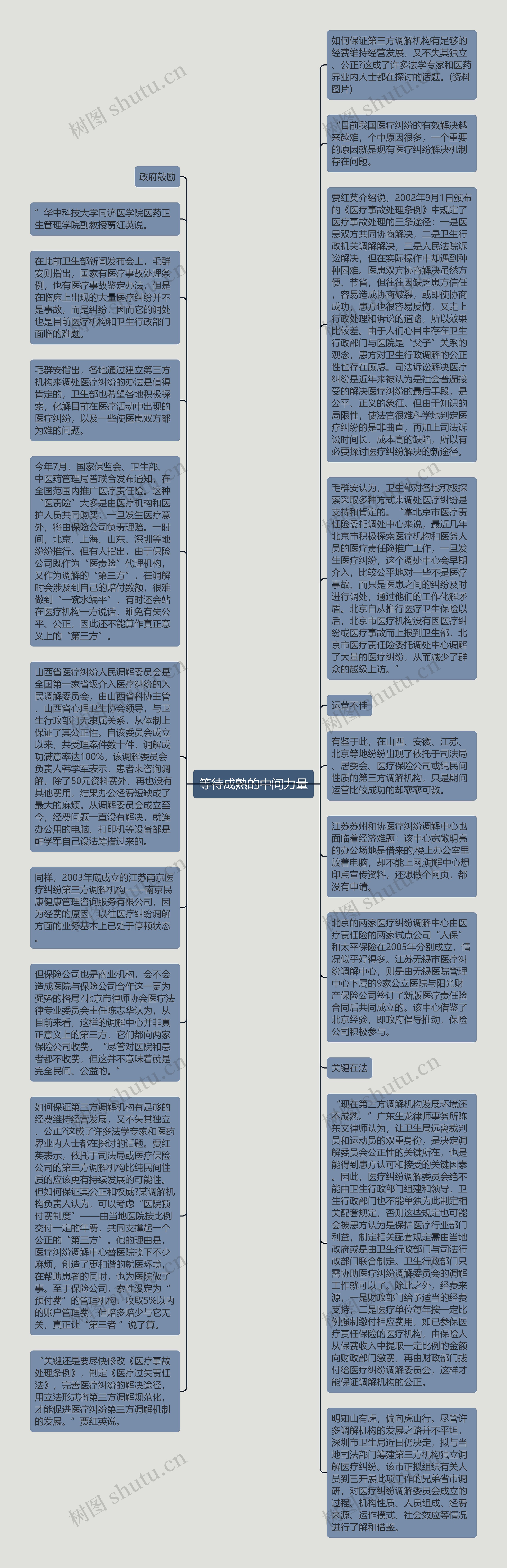 等待成熟的中间力量思维导图