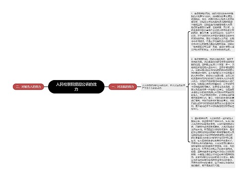 人民检察院提起公诉的效力