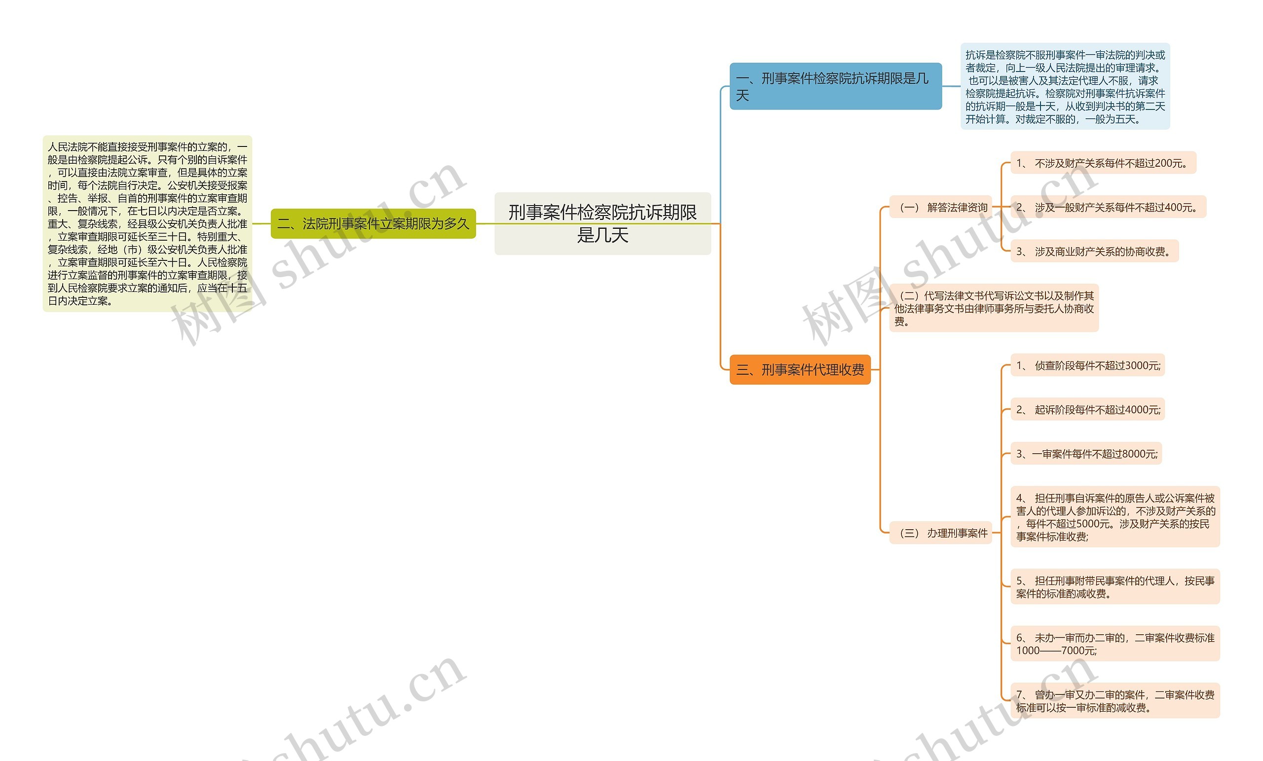 刑事案件检察院抗诉期限是几天思维导图