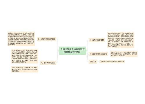 人民法院关于特殊地域管辖是如何规定的？