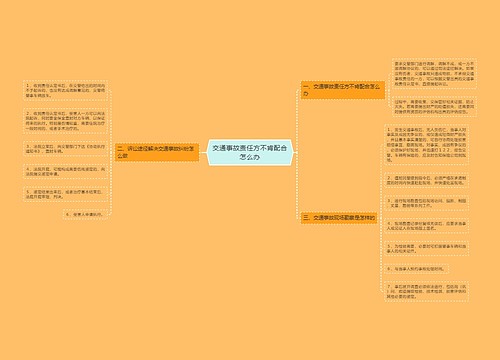 交通事故责任方不肯配合怎么办