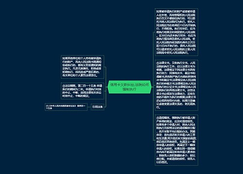 信用卡欠款纠纷,法院如何强制执行