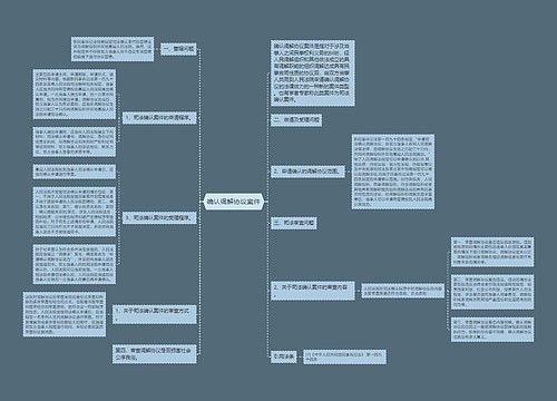 确认调解协议案件