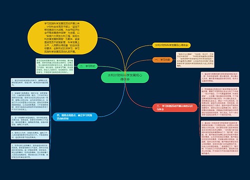 水利计财科科学发展观心得体会