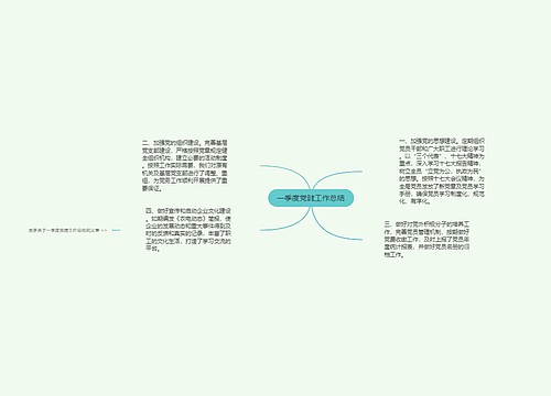 一季度党建工作总结