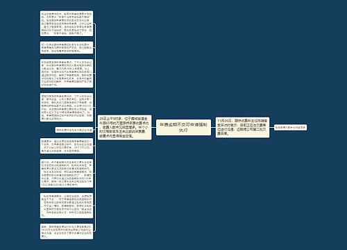 年费逾期不交可申请强制执行