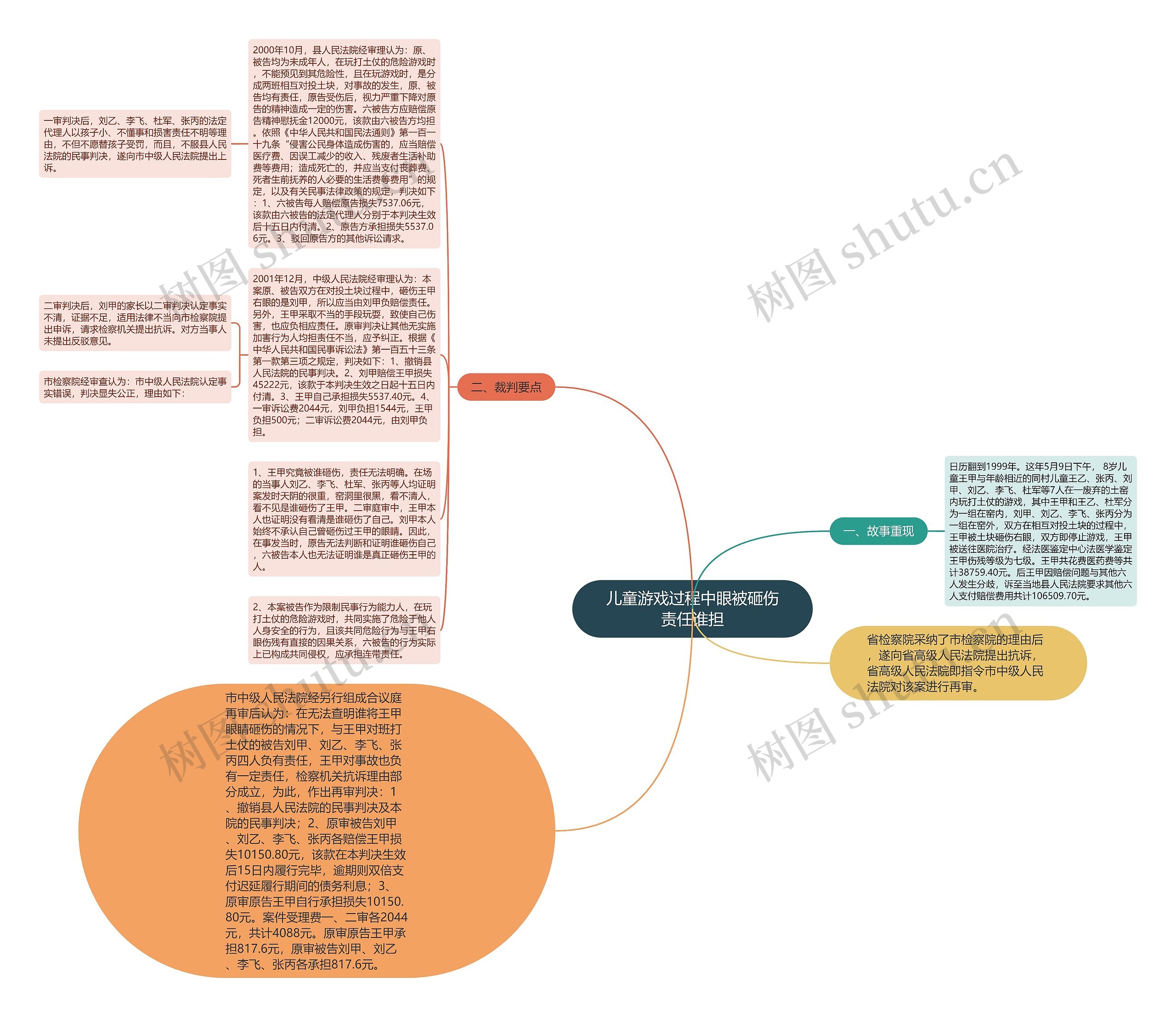 儿童游戏过程中眼被砸伤责任谁担思维导图