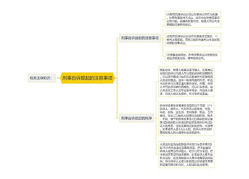 刑事自诉提起的注意事项