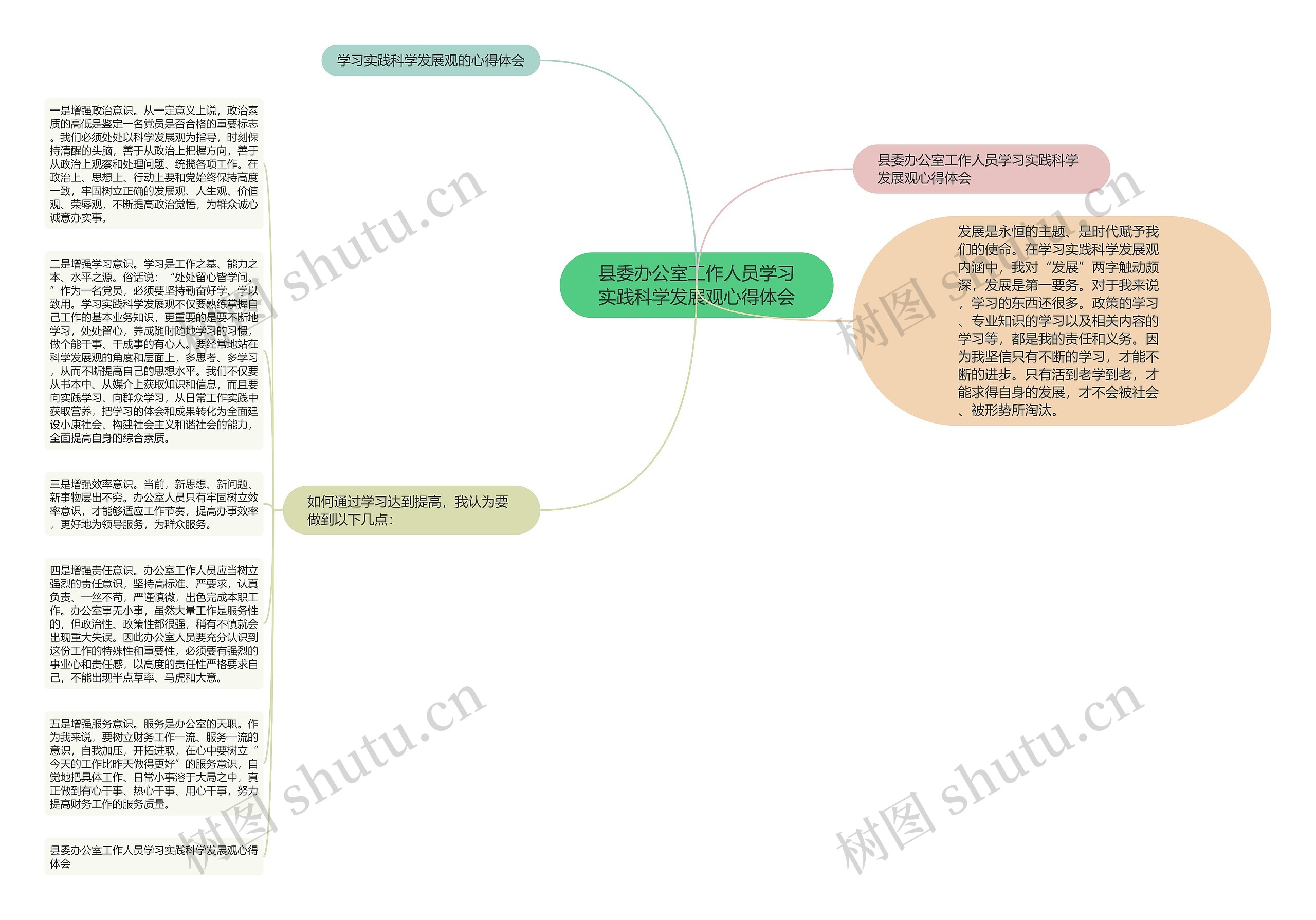 县委办公室工作人员学习实践科学发展观心得体会