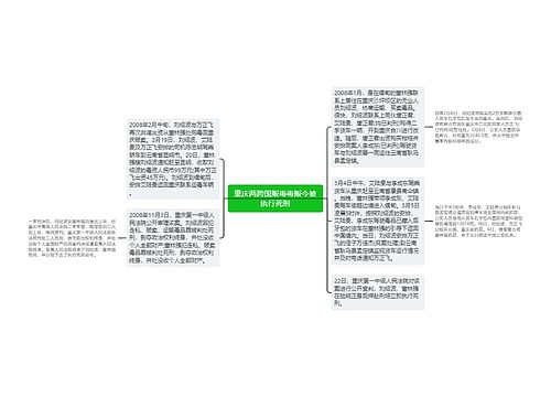 重庆两跨国贩毒毒贩今被执行死刑