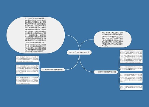 浅议执行救助基金的实现