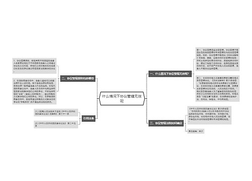 什么情况下协议管辖无效呢