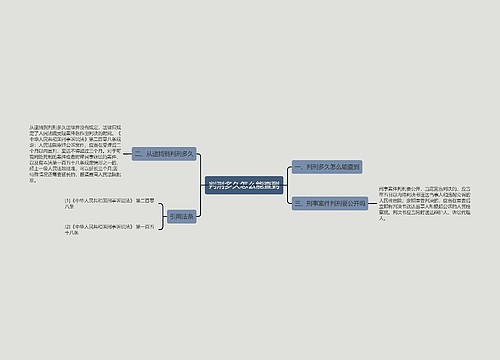 判刑多久怎么能查到