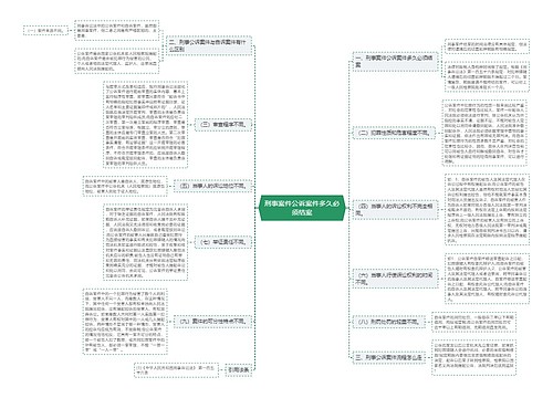 刑事案件公诉案件多久必须结案