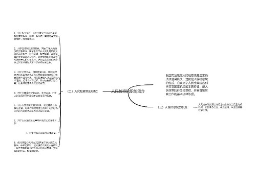 人民检察院职能简介